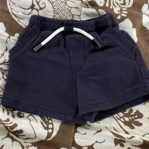 dip Navy Blue Drawstring Kids Shorts